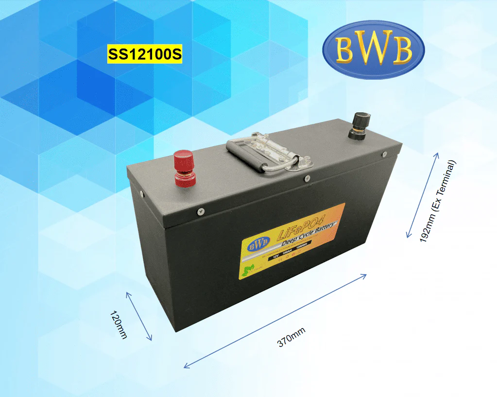 Big Wei Slimline 12V 100Ah LiFePO4 Battery - AUS Made 4WD Camping SS12100S - Image 3