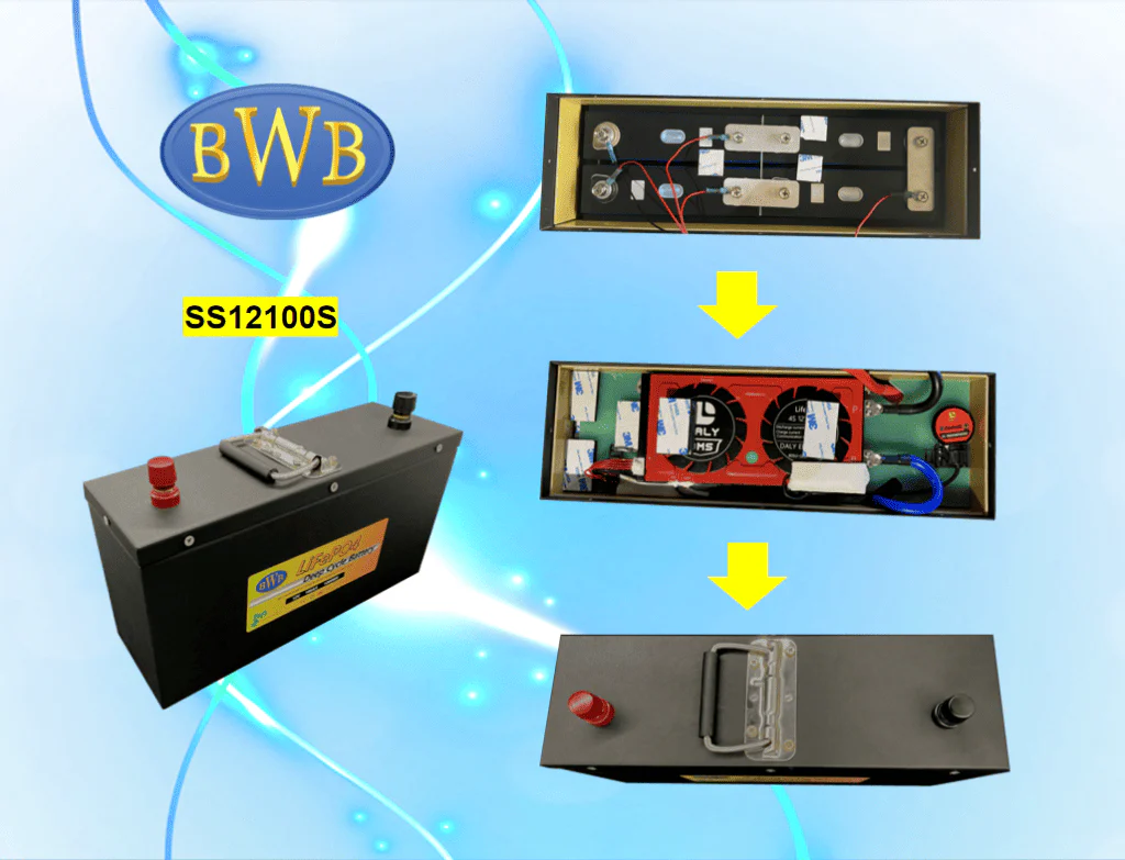 Big Wei Slimline 12V 100Ah LiFePO4 Battery - AUS Made 4WD Camping SS12100S - Image 5