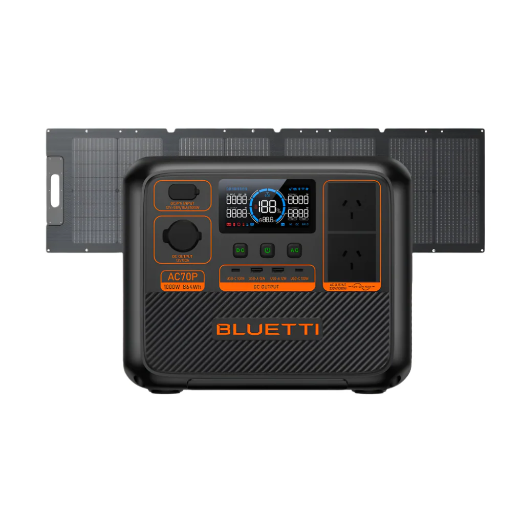 BLUETTI AC70P Portable Power Station 1000W 864Wh - Image 2