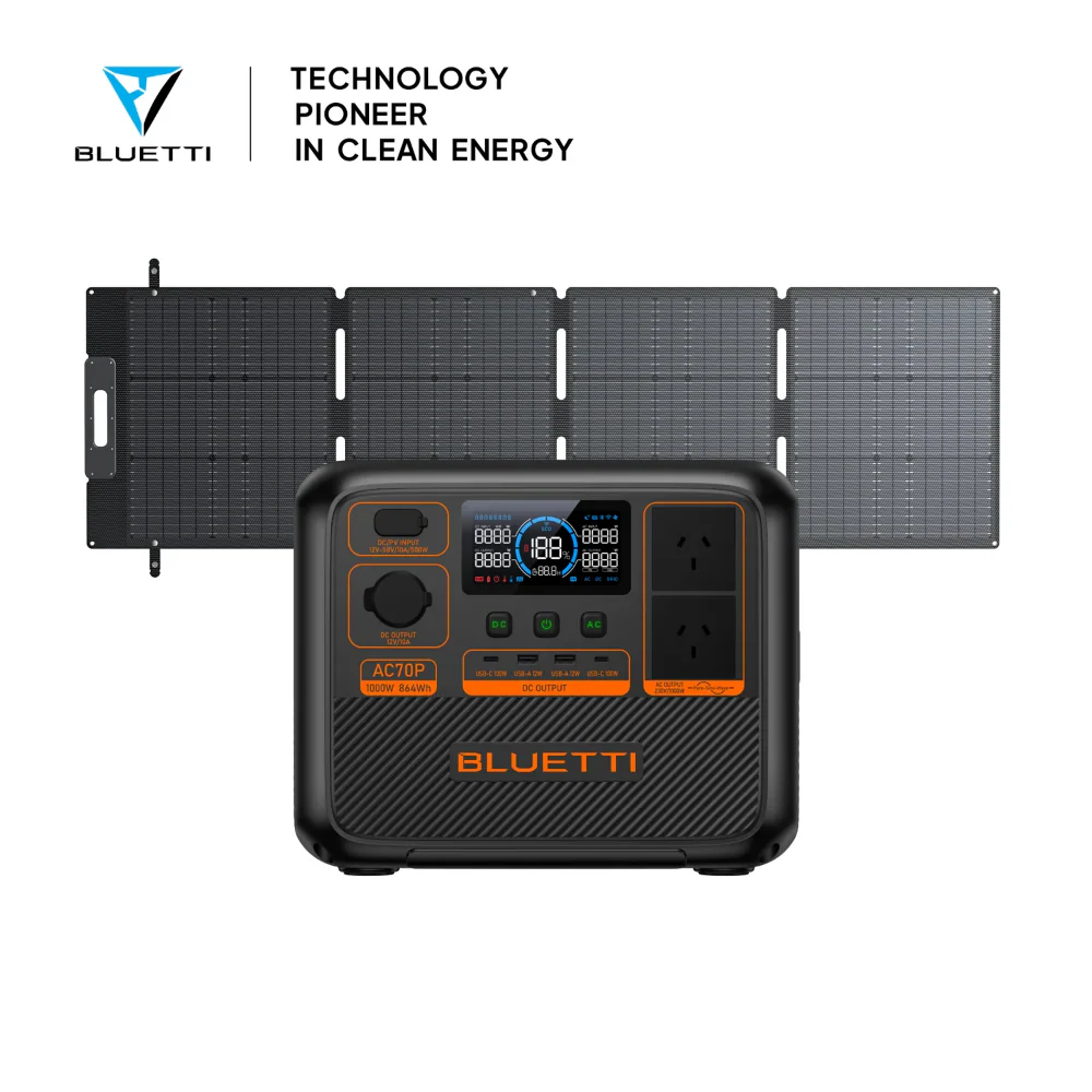 BLUETTI AC70P Portable Power Station 1000W 864Wh - Image 3