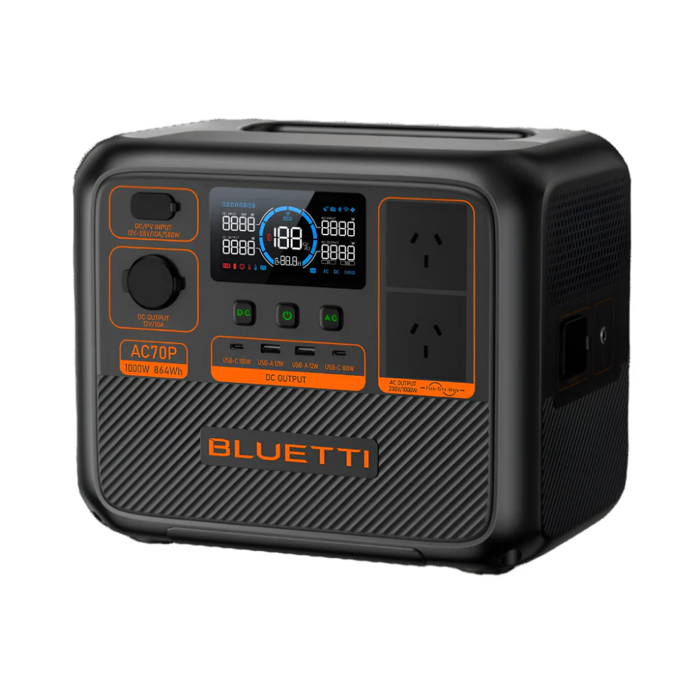 BLUETTI AC70P Portable Power Station 1000W 864Wh - Image 8