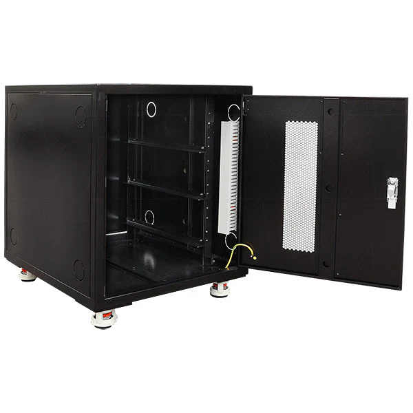Enepower Black Indoor 3 Shelf Battery Cabinet For 3 x 4RU Size 19 Battery Modules - Image 3