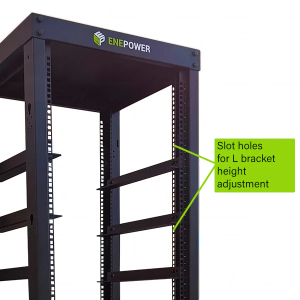 Enepower EBC50H-ID Black Indoor Open Rack Battery Cabinet 10 - Image 8