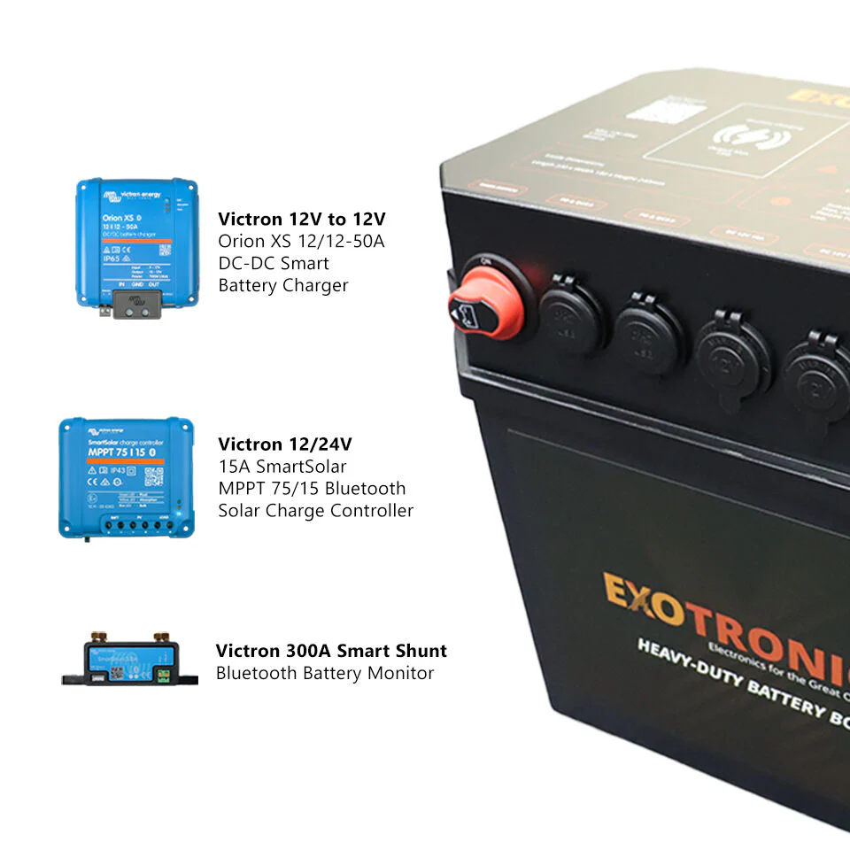 Exotronic Pre-wired Battery Box | Victron Orion XS + SmartSolar MPPT + SmartShunt - Image 4