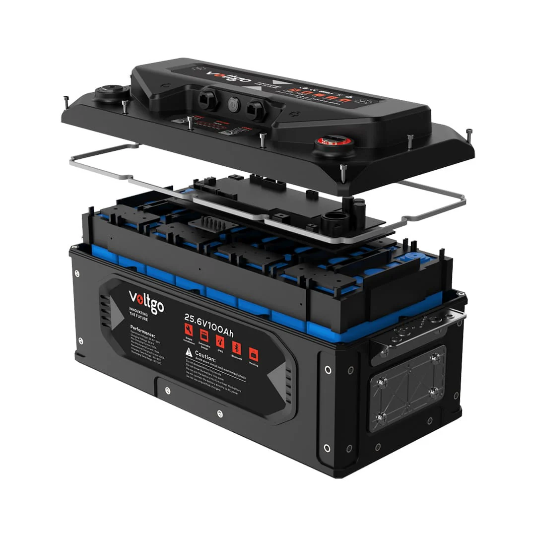 VoltGo 25.6V 100Ah IP65 IEC 62619:2022 LiFePO4 Battery Bluetooth - VLRV2560B - Image 3